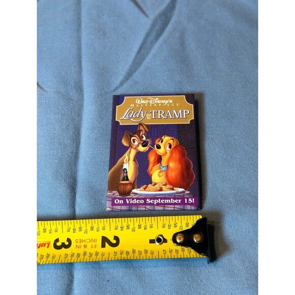 Vintage Disney Lady and the Tramp Video Release Promotional Button - Picture 3 of 3